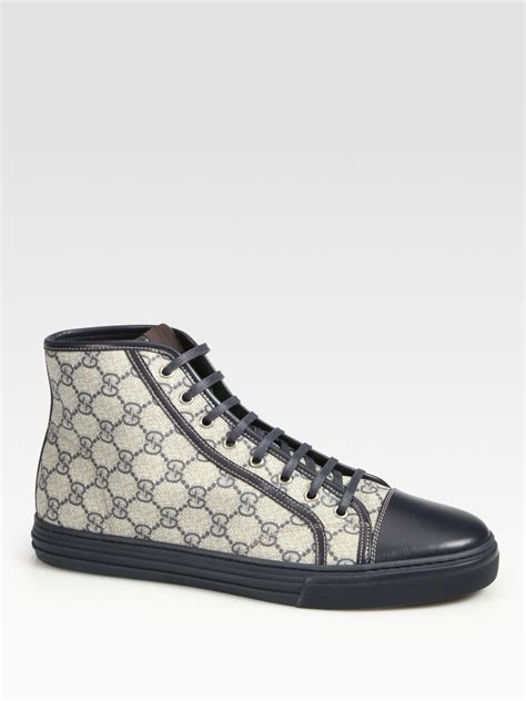 gucci blue high top sneakers|gucci high top sneakers sale.